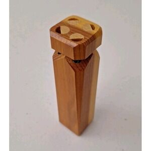 Vintage Wooden Train Whistle 5" Locomotive Western Railroad Handmade